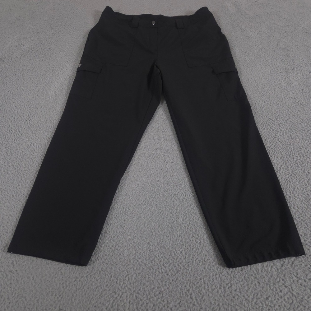 Chico's Zenergy Pants Women 2R US 12R Straight Leg Cargo Stretch Utility‎ Pocket